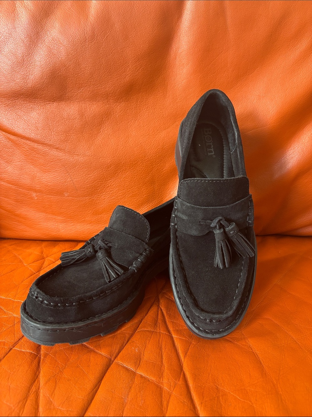 Born Capri Tassel Suede Loafers